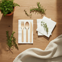 Compostable Cutlery & Napkin Dining Set
