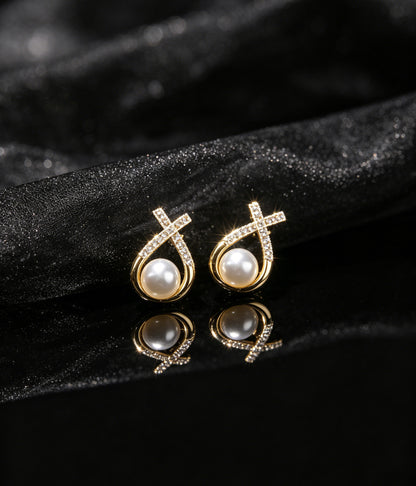 Lucky Charm Tahitian South Sea Pearl Earrings