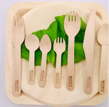 Birch Wooden Cutlery Box Set (300PCS)