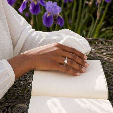 Iris Australian White South Sea Pearl Ring