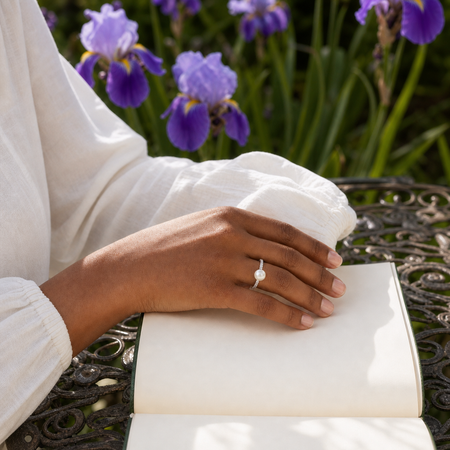 Iris Freshwater Pearl Ring