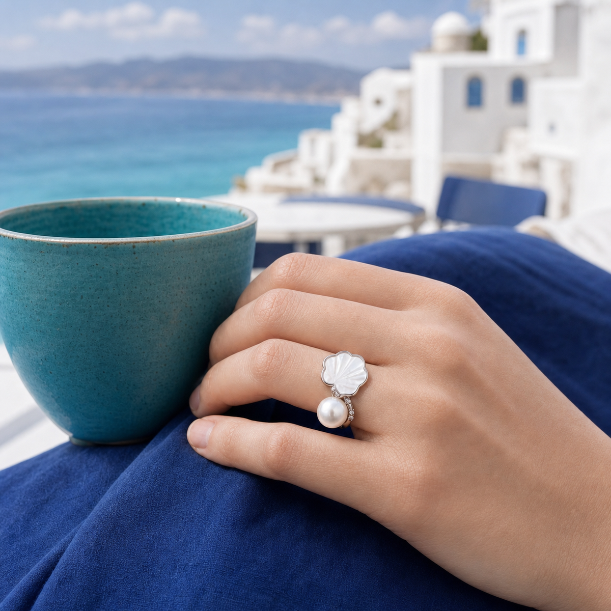Marea Akoya Pearl Ring