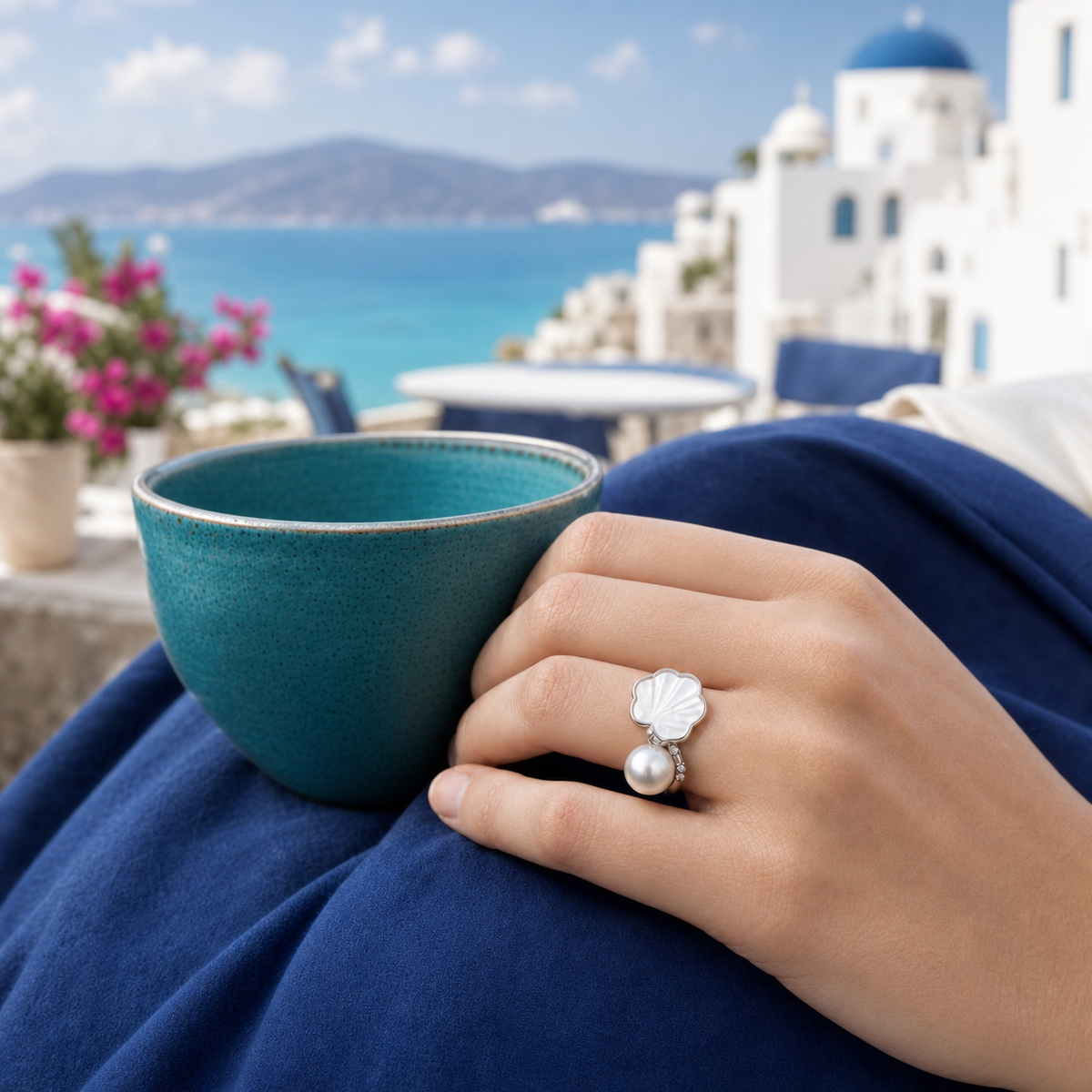Marea Australian White South Sea Pearl Ring