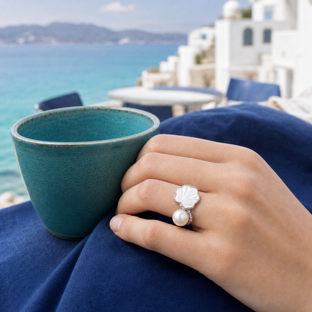 Marea Freshwater Pearl Ring