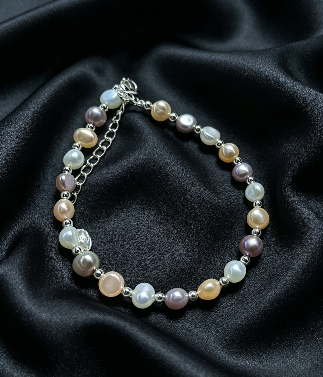 Confetti multicolor pearl bracelet product view