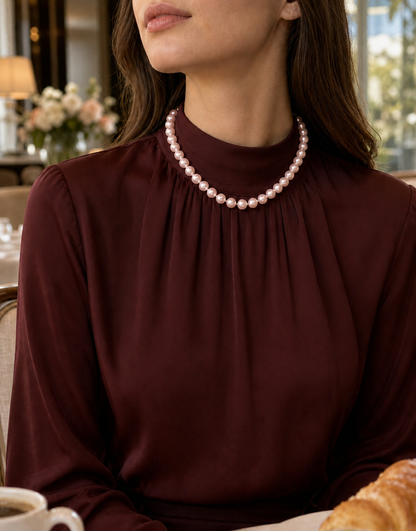 9–10mm Pink Freshwater Pearl Necklace