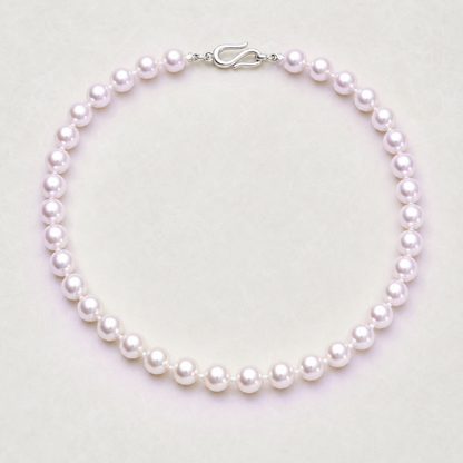 VARI Luna 10-11mm freshwater pearl necklace in Lavender, complete 18-inch strand with clasp