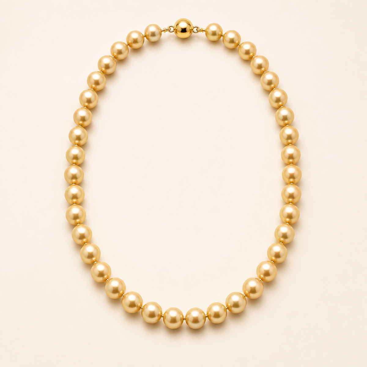 VARI Luna 10-11mm Golden South Sea pearl necklace product view