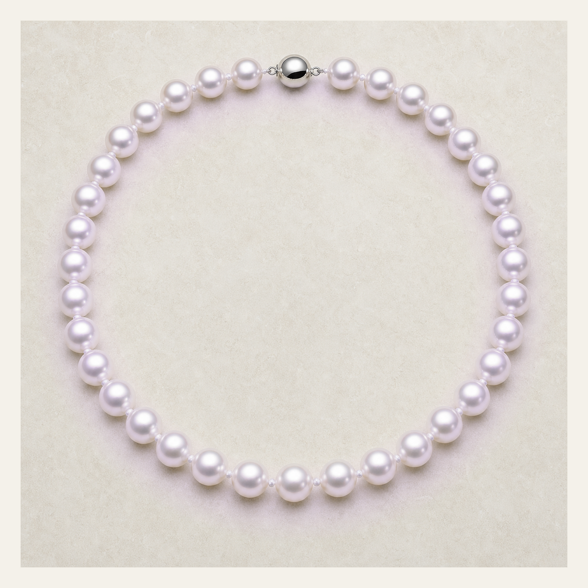 VARI Luna 11-12mm freshwater pearl necklace in Lavender, complete 18-inch strand with clasp