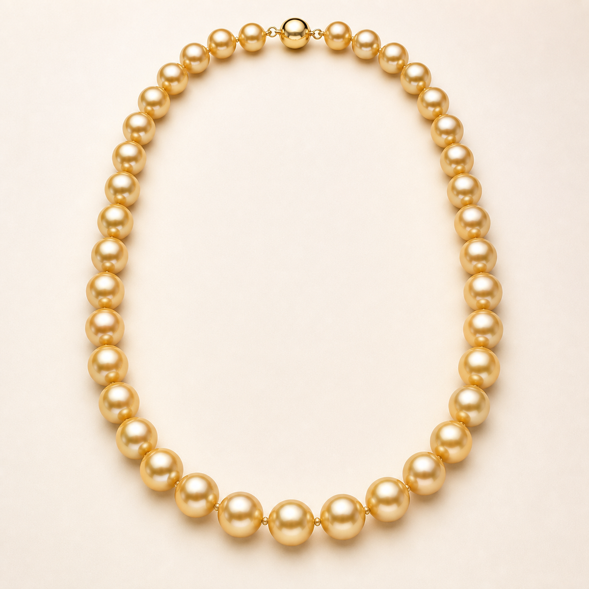 VARI Luna 11-12mm Golden South Sea pearl necklace product view