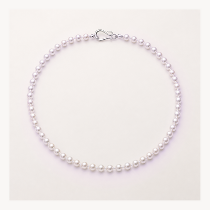 VARI Luna 4-5mm freshwater pearl necklace in Lavender, complete 18-inch strand with clasp