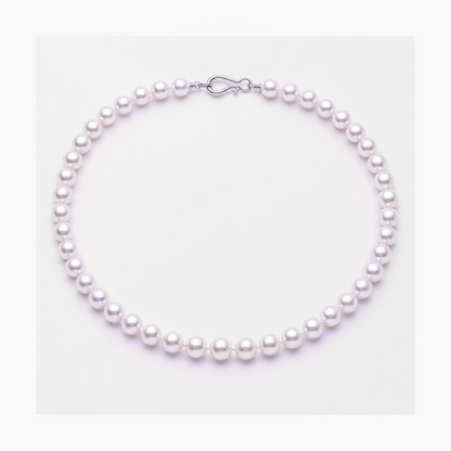 VARI Luna 6-7mm freshwater pearl necklace in Lavender, complete 18-inch strand with clasp