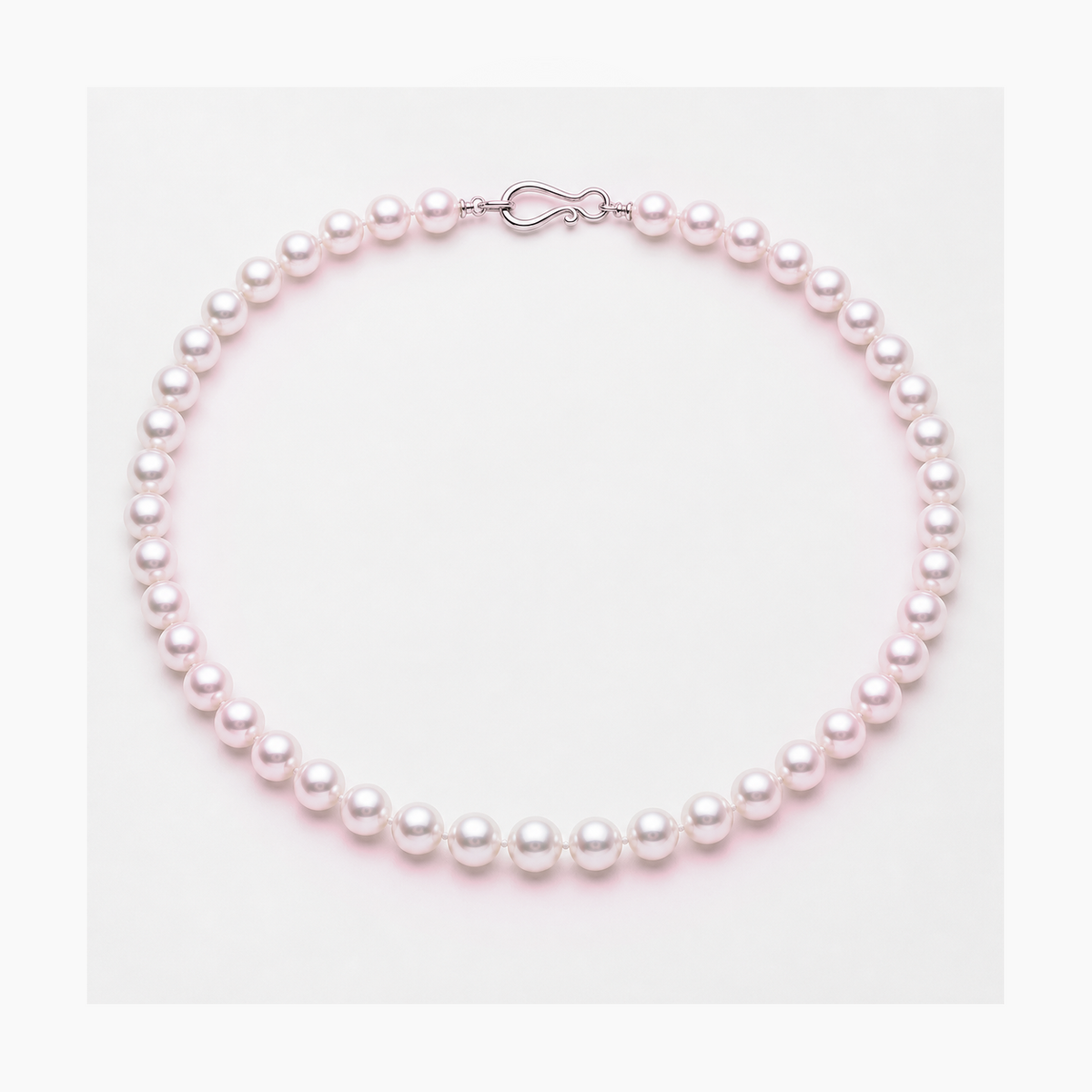 VARI Luna 6-7mm freshwater pearl necklace in Pink, complete 18-inch strand with clasp