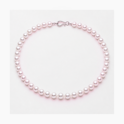 VARI Luna 6-7mm freshwater pearl necklace in Pink, complete 18-inch strand with clasp