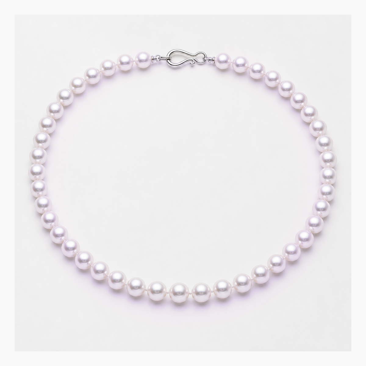 VARI Luna 7-8mm freshwater pearl necklace in Lavender, complete 18-inch strand with clasp