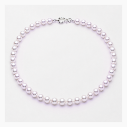 VARI Luna 7-8mm freshwater pearl necklace in Lavender, complete 18-inch strand with clasp