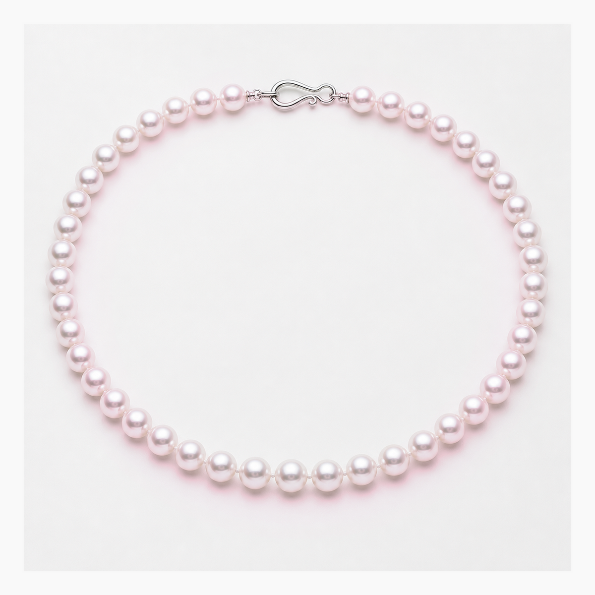 VARI Luna 7-8mm freshwater pearl necklace in Pink, complete 18-inch strand with clasp