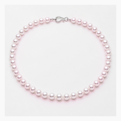 VARI Luna 7-8mm freshwater pearl necklace in Pink, complete 18-inch strand with clasp