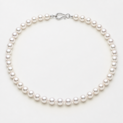 VARI Luna 8-9mm australian pearl necklace in Ivory Cream, complete 18-inch strand with clasp
