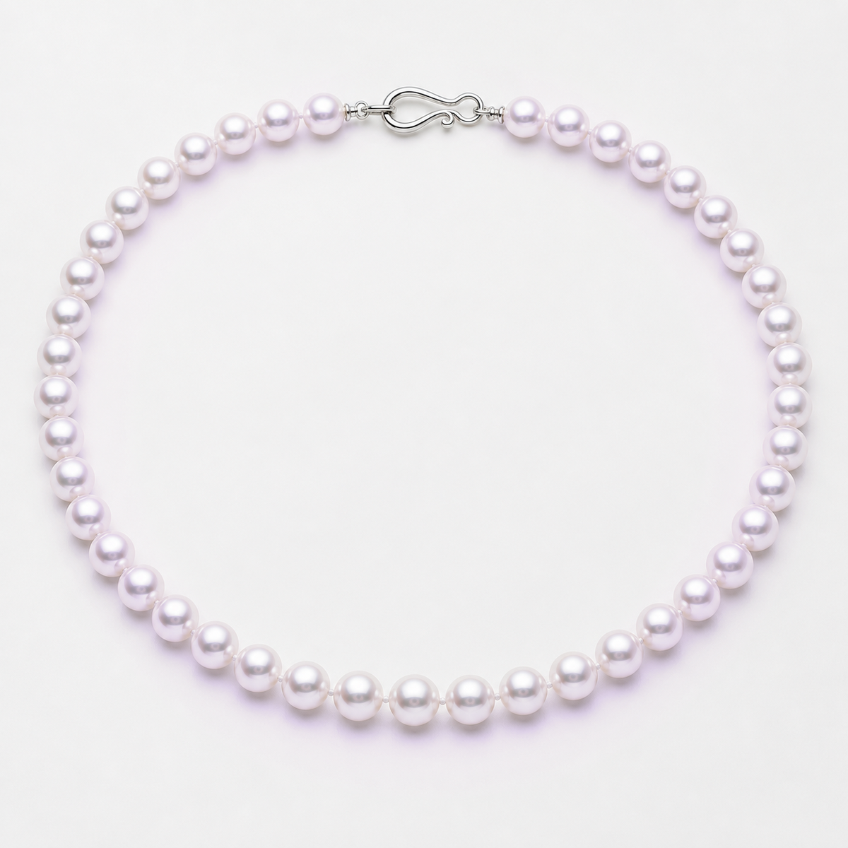 VARI Luna 8-9mm freshwater pearl necklace in Lavender, complete 18-inch strand with clasp