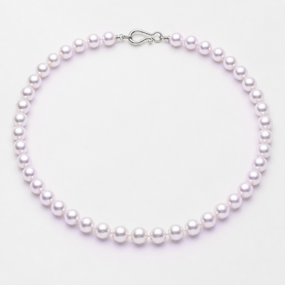 VARI Luna 8-9mm freshwater pearl necklace in Lavender, complete 18-inch strand with clasp