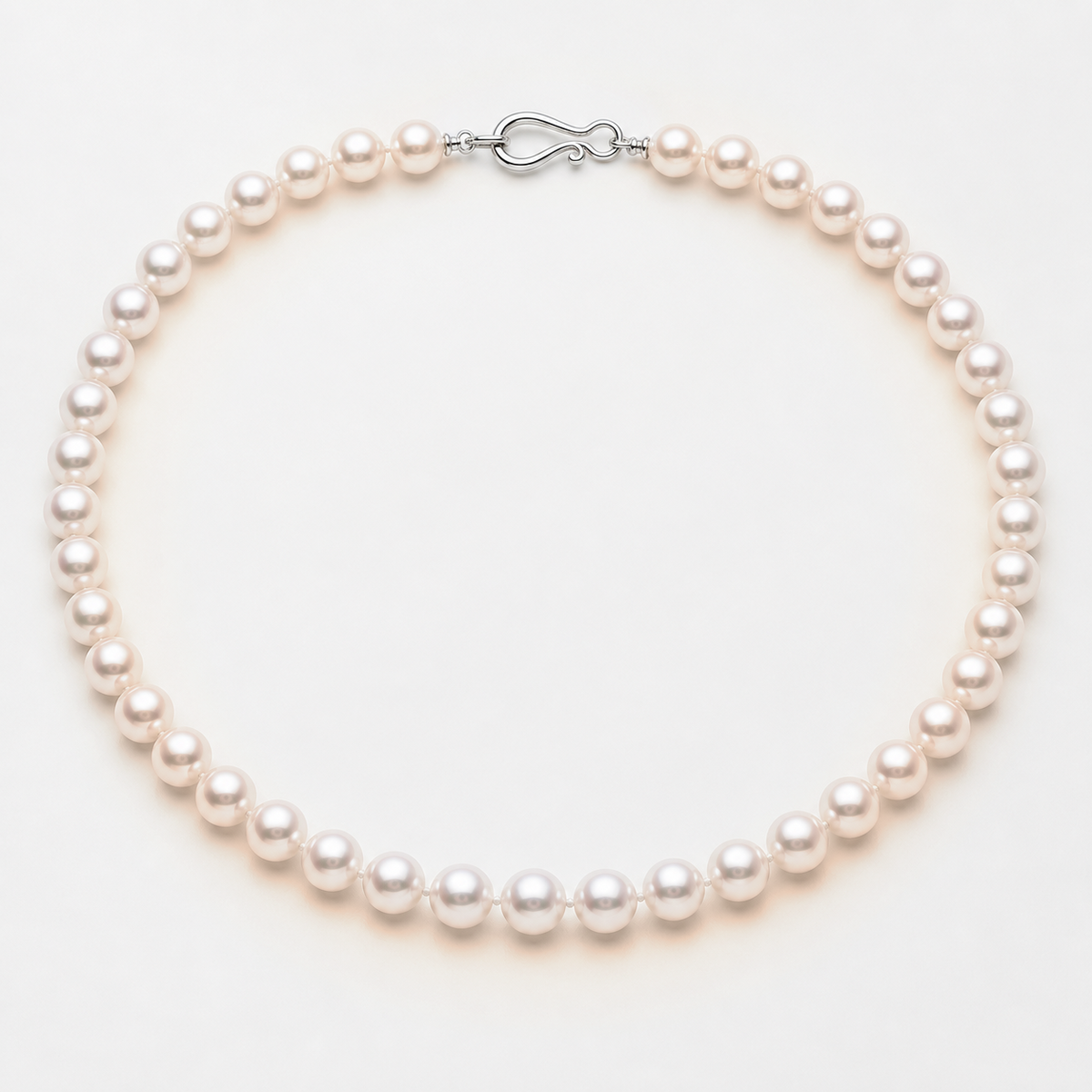 VARI Luna 8-9mm freshwater pearl necklace in Peach, complete 18-inch strand with clasp