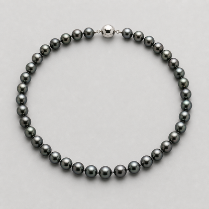 VARI Luna 8-9mm Tahitian South Sea pearl necklace with visible clasp