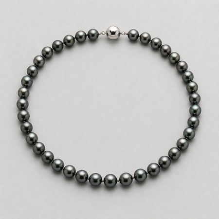 VARI Luna 8-9mm Tahitian South Sea pearl necklace with visible clasp