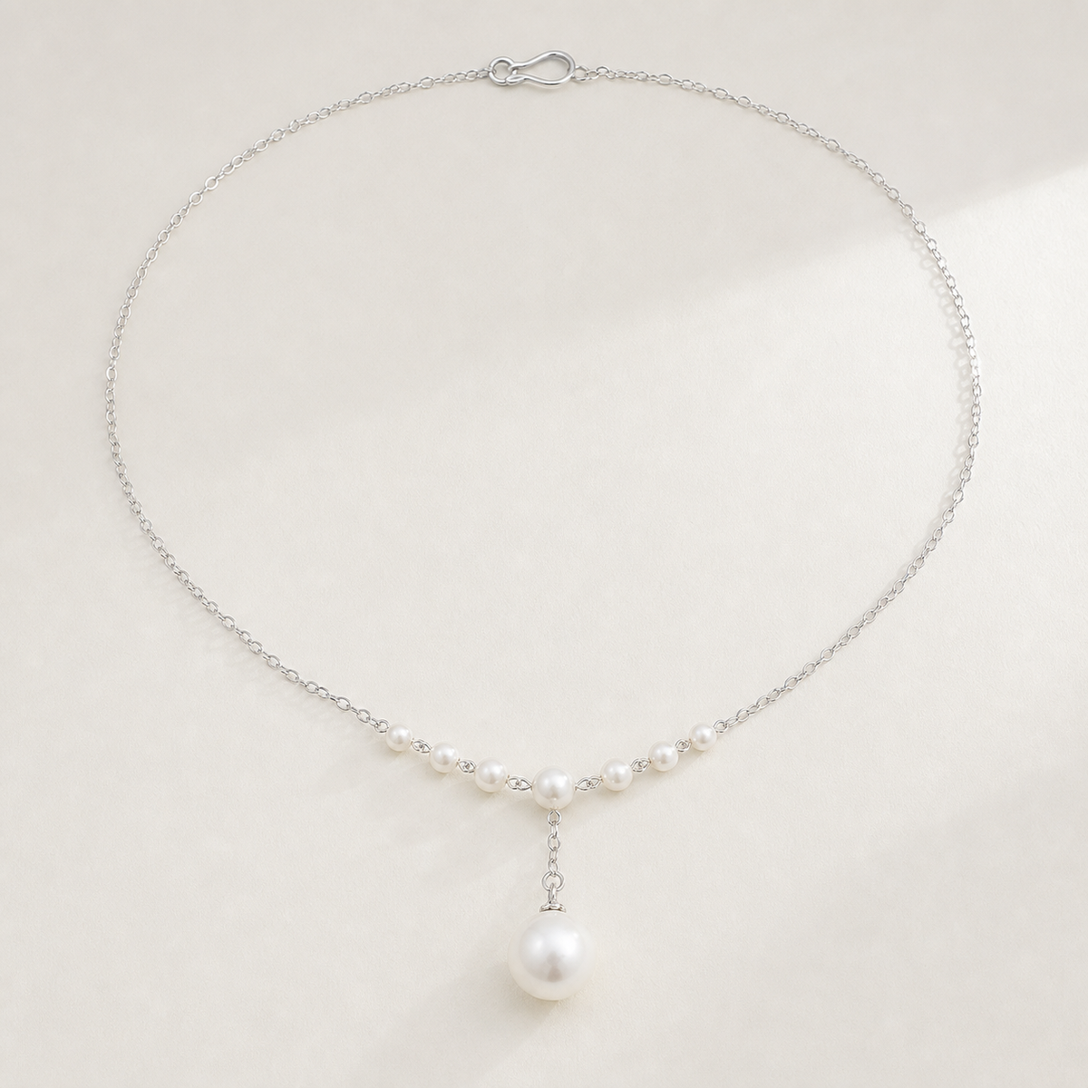 VARI Maris 4-11mm white freshwater pearl drop necklace product view