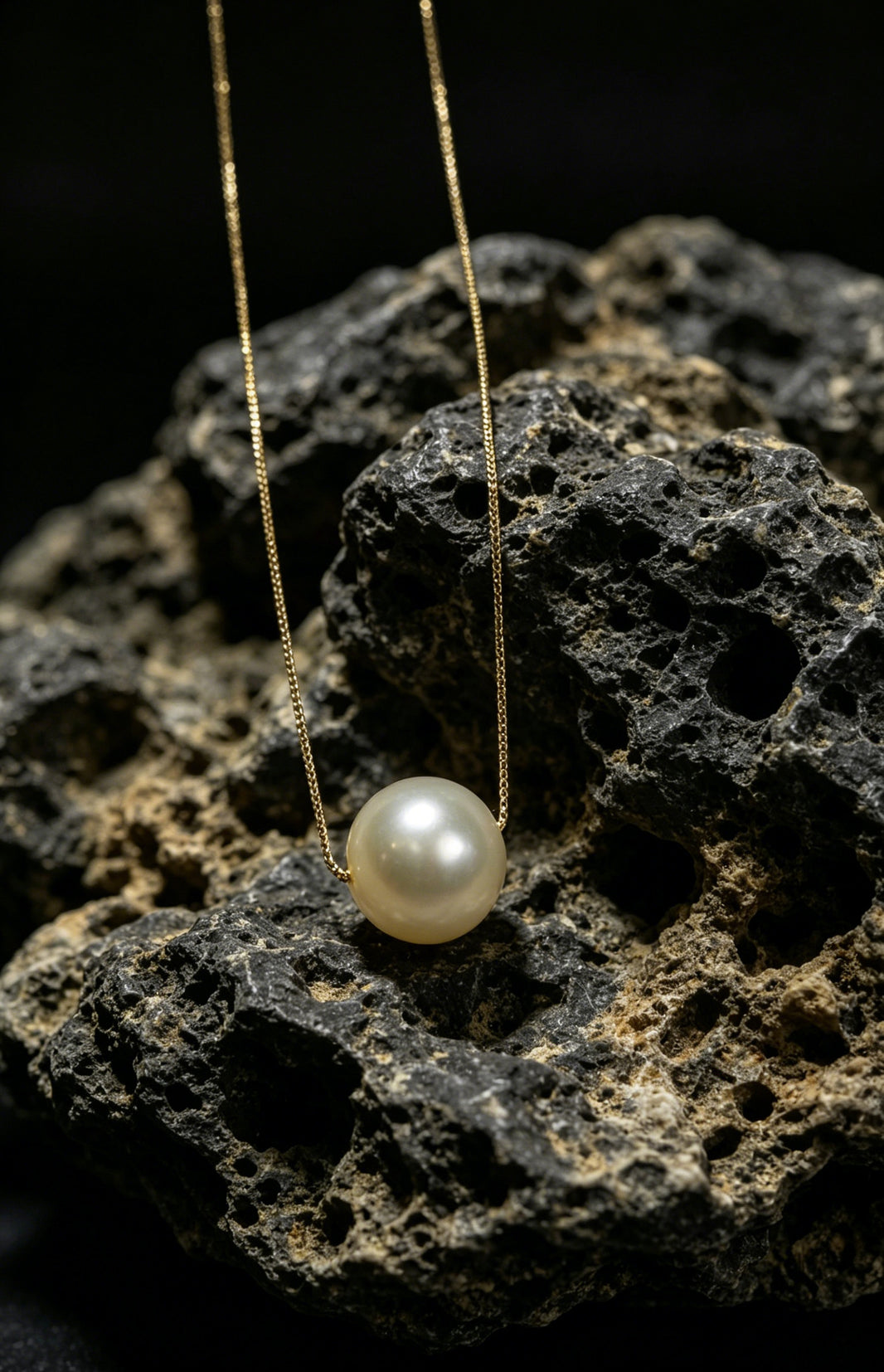 Elise white freshwater pearl pendant