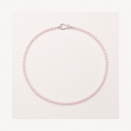 Seed Petite 3–4mm freshwater pearl necklace in Pink