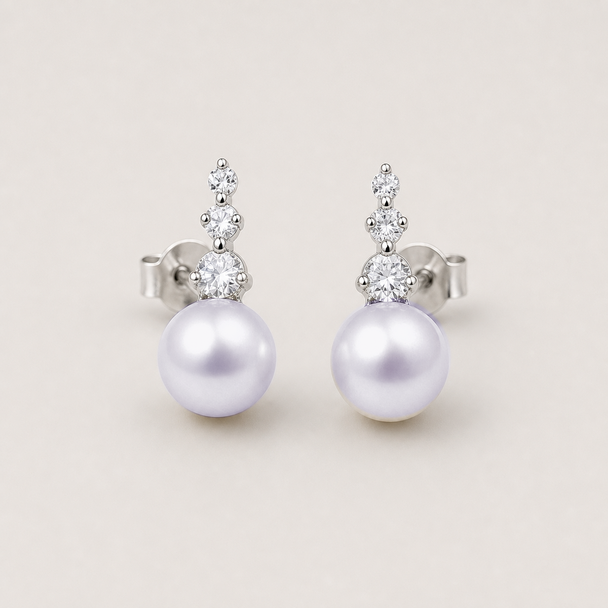 Trilogy 10-11mm lavender freshwater pearl stud earrings
