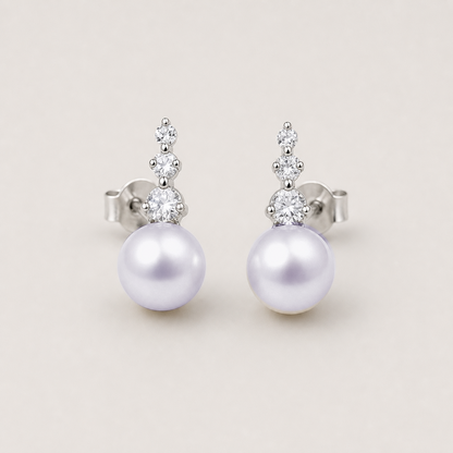 Trilogy 10-11mm lavender freshwater pearl stud earrings