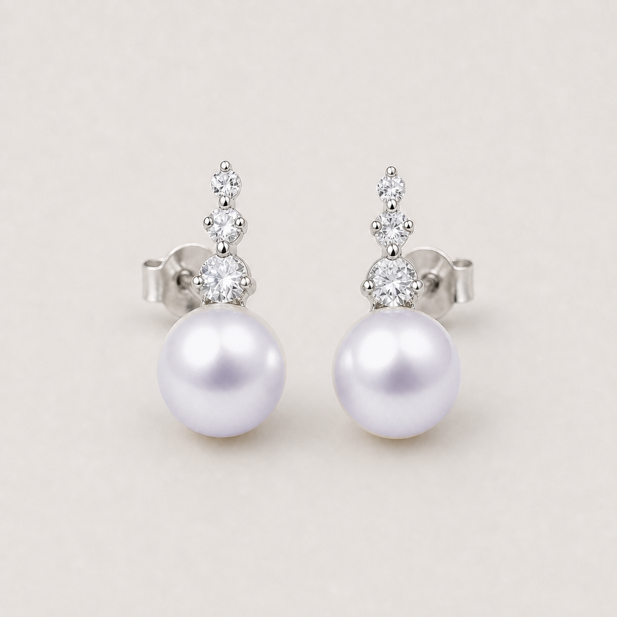 Trilogy 11-12mm lavender freshwater pearl stud earrings