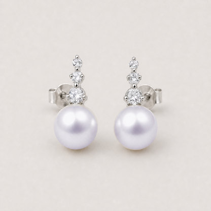 Trilogy 11-12mm lavender freshwater pearl stud earrings