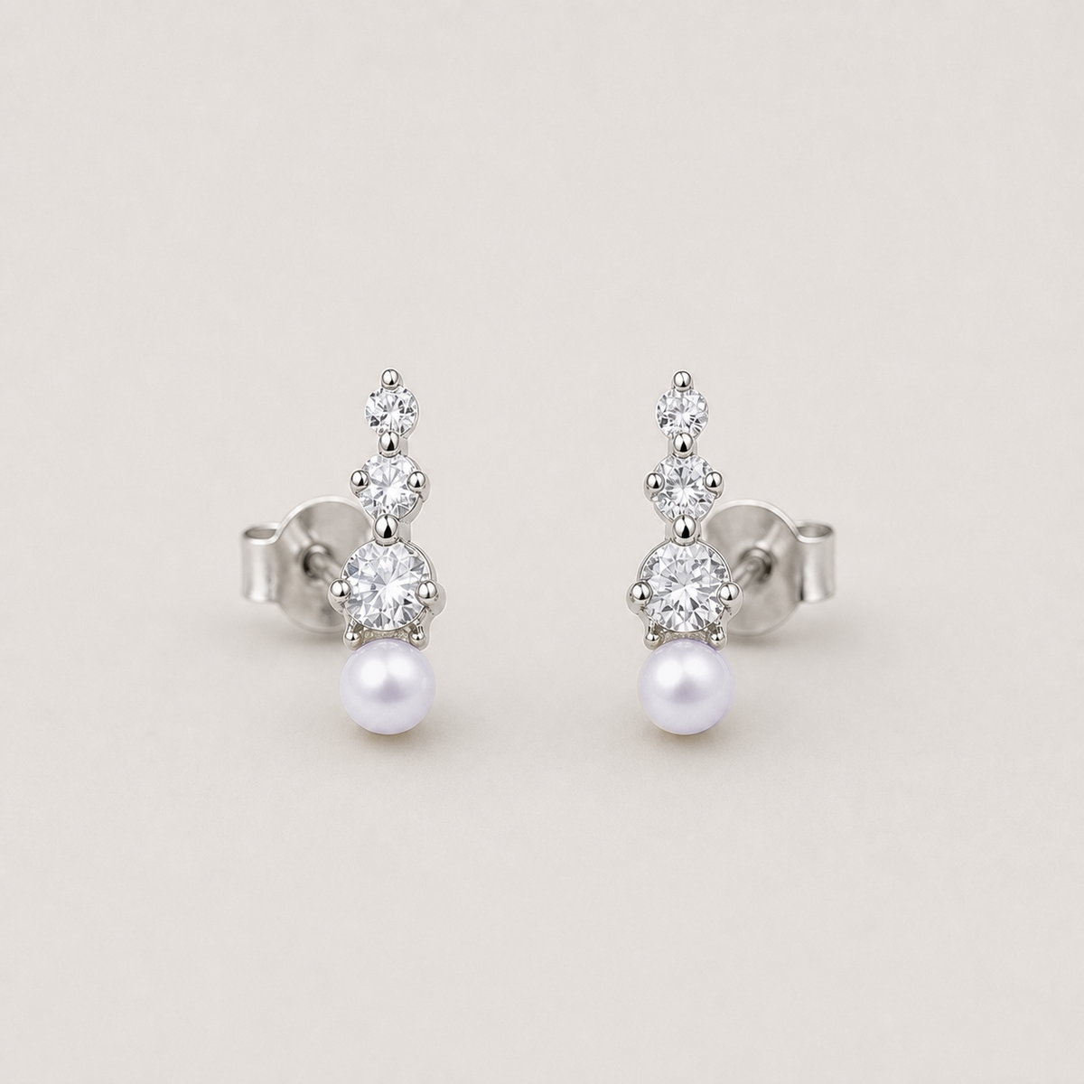 Trilogy 5-6mm lavender freshwater pearl stud earrings