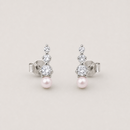 Trilogy 5-6mm pink freshwater pearl stud earrings