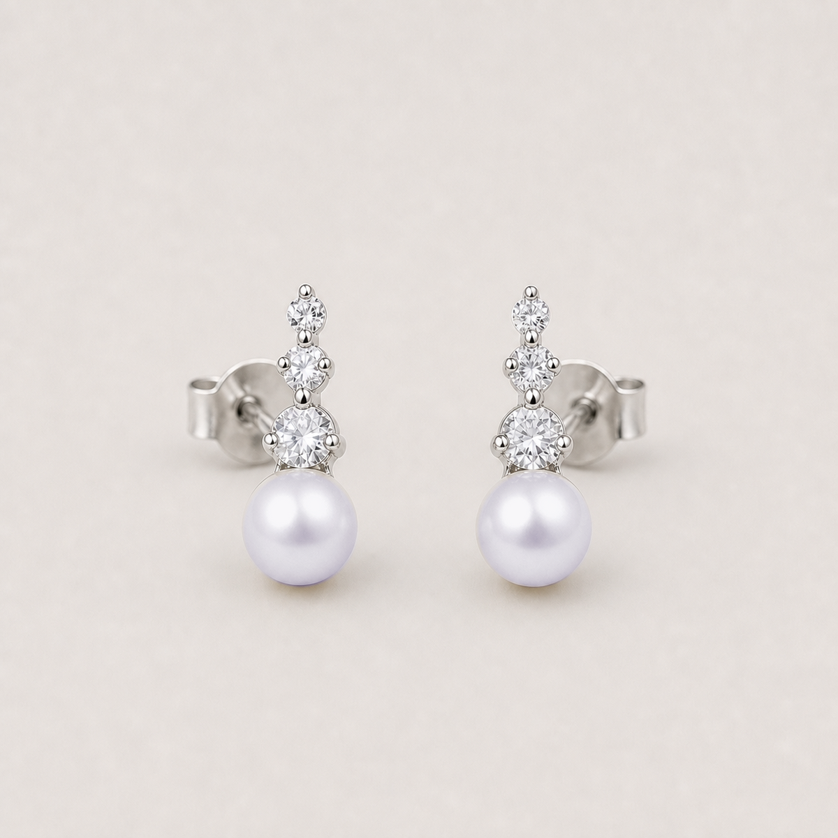 Trilogy 7-8mm lavender freshwater pearl stud earrings