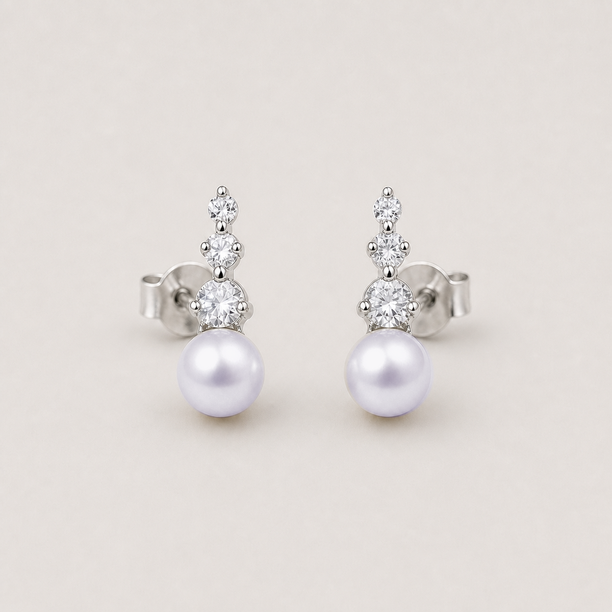 Trilogy 8-9mm lavender freshwater pearl stud earrings