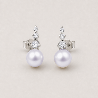 Trilogy 9-10mm lavender freshwater pearl stud earrings