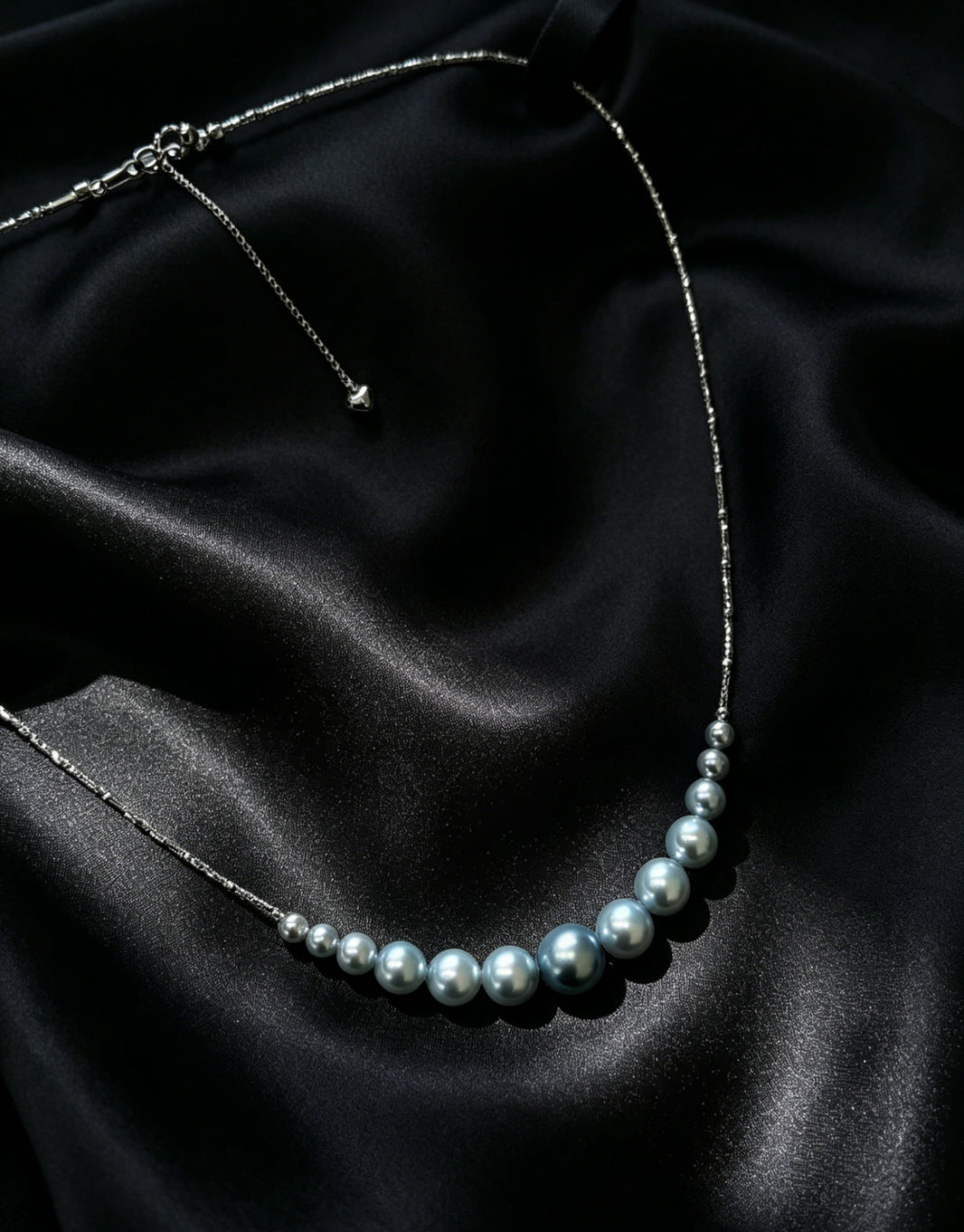 VARI Vesper graduated gray freshwater pearl necklace