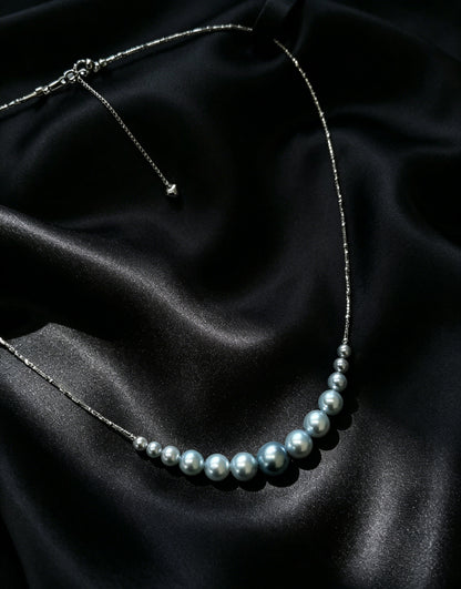VARI Vesper graduated gray freshwater pearl necklace