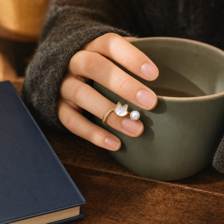 Whimsy Australian White South Sea Pearl Ring